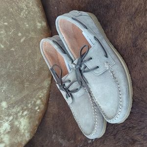 STEVE MADDEN marine Buoy" boat shoes medium gray suede sz 8D NEW/NIB